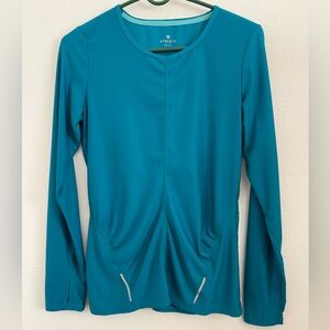 Athleta Blue Wildly Wick It Running Top, Size Medium